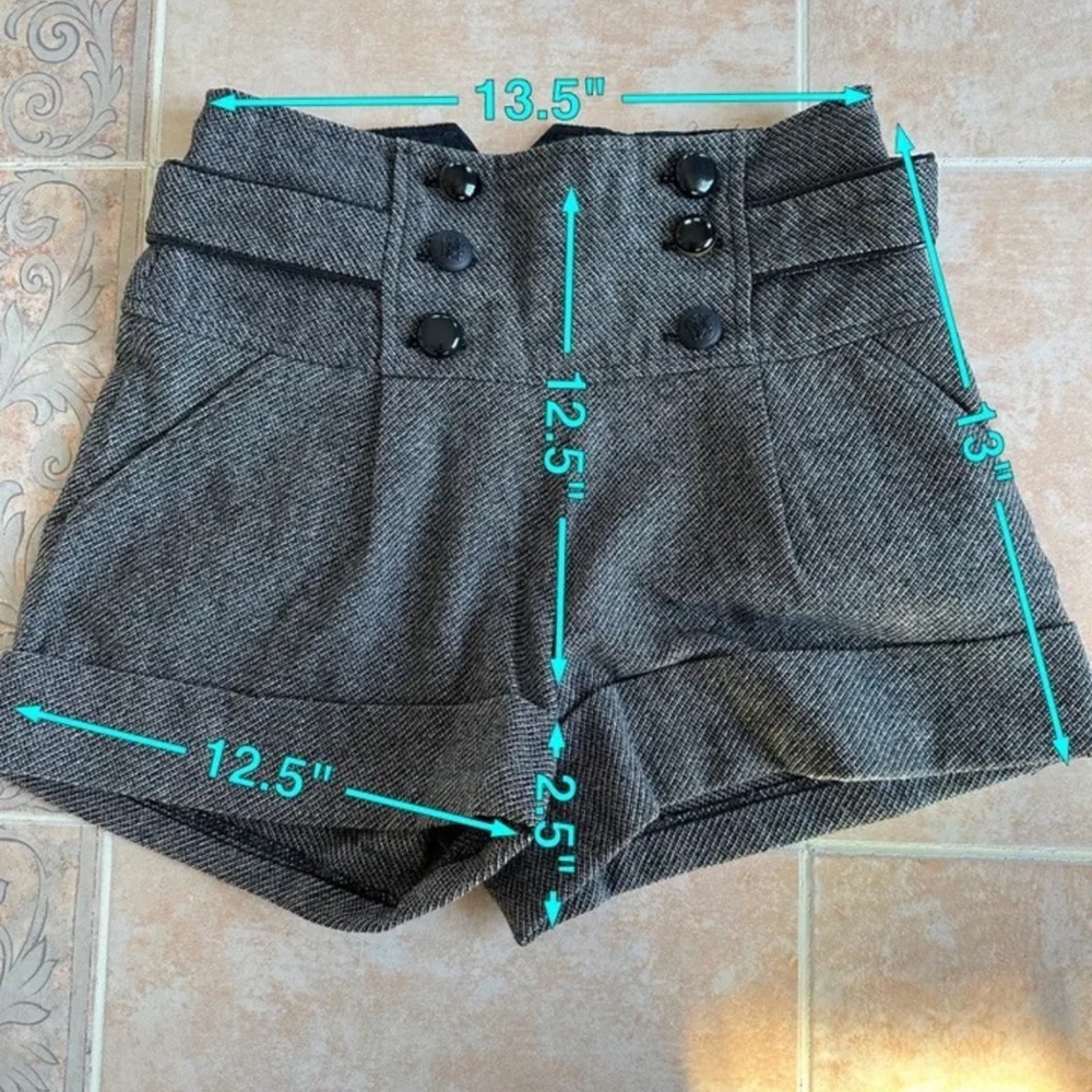 River Island Mismatch Button Shorts